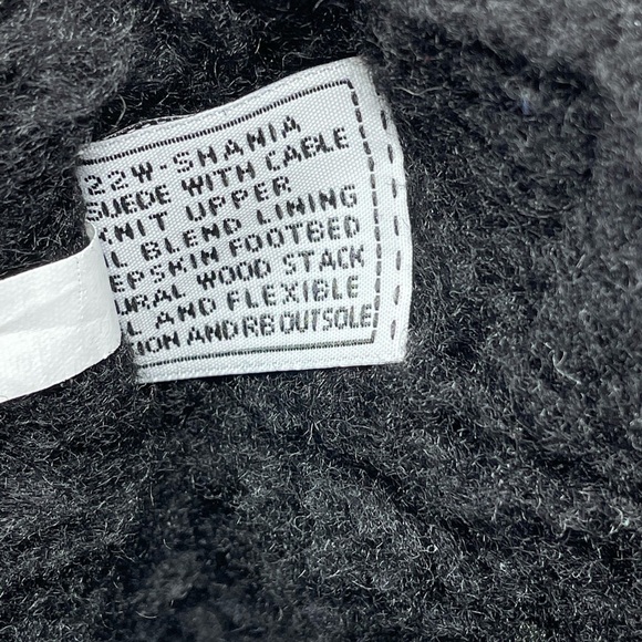 BearPaw Black Suede/Knit Shania Ankle Boots Sz 9 - Picture 8 of 9